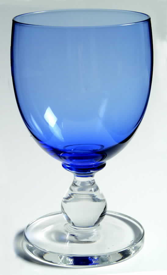 Hanna Azure (Blue) Water Goblet by Dansk-1