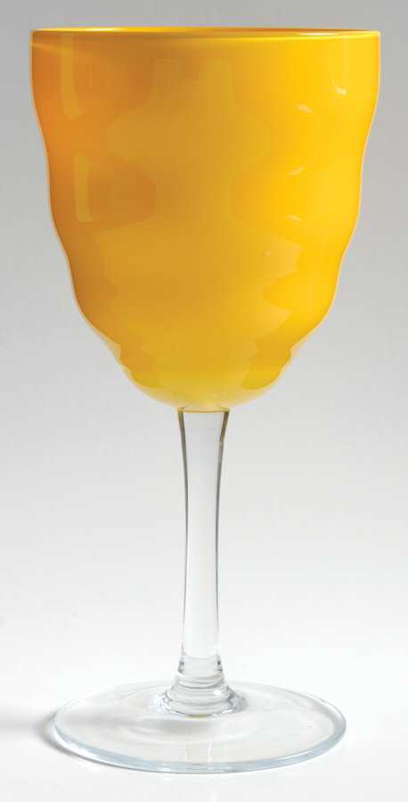 Rio Yellow Water Goblet by Dansk-1