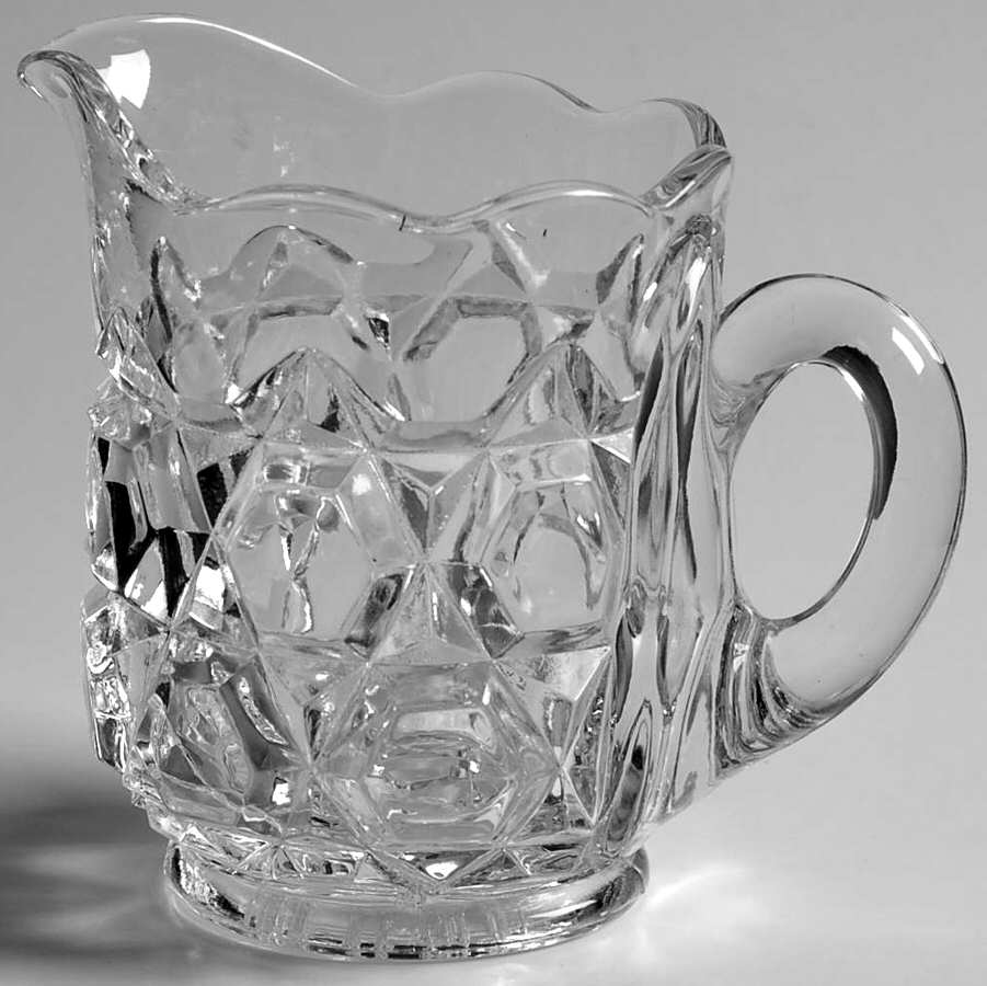 Beveled Buttons Mini Creamer by Duncan & Miller-1