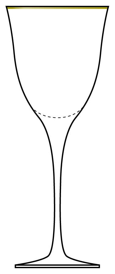 Sabina Gold Water Goblet by Da Vinci-1