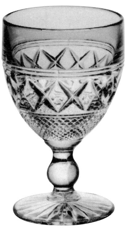 Hilton Cobalt Blue Water Goblet by Duncan & Miller-1