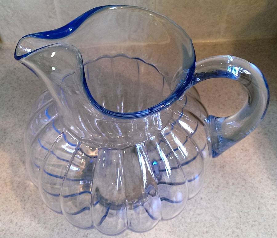 Radiance Light Blue 76 Oz Pitcher by Duncan & Miller-1