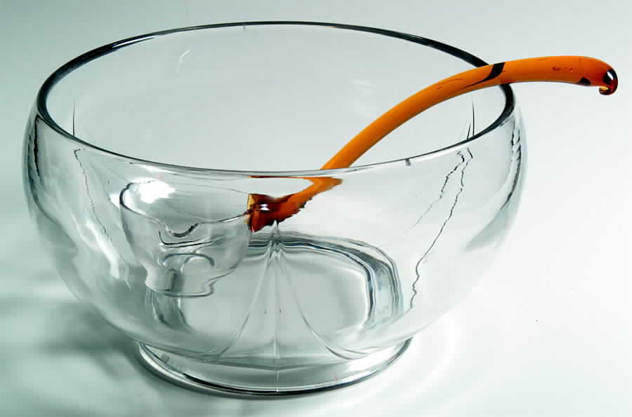901 Clear Punch Bowl by Duncan & Miller-1