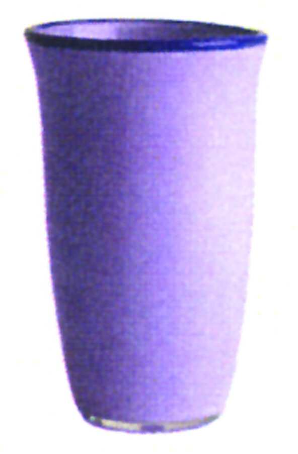 Borderline Lavender Blue (Lavender Body, Blue Rim) 16 Oz Flat Tumbler by Dansk-1