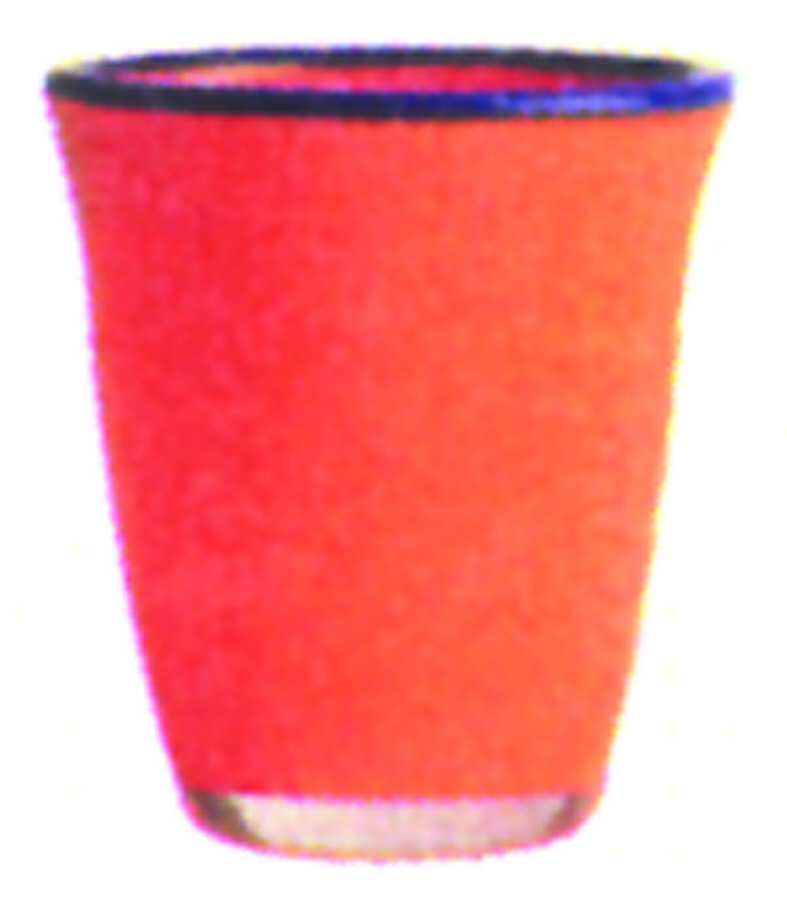 Borderline Orange Blue (Orange Body, Blue Rim) Double Old Fashioned by Dansk-1