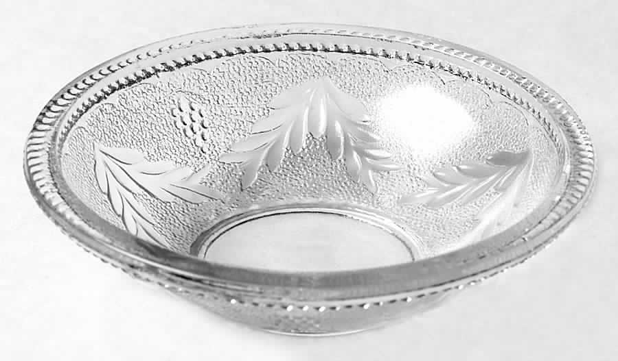 Stippled Grape & Festoon Small Fruit Dessert Bowl by Doyle Glass-1