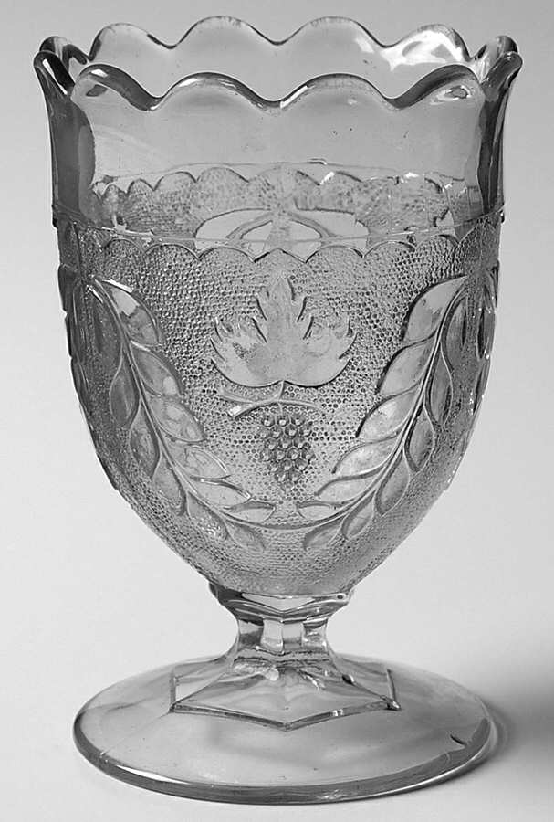 Stippled Grape & Festoon Open Spooner by Doyle Glass-1