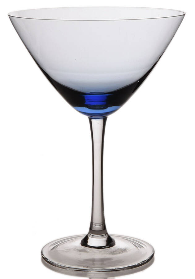 Elise Blue Martini Glass by Dansk-1