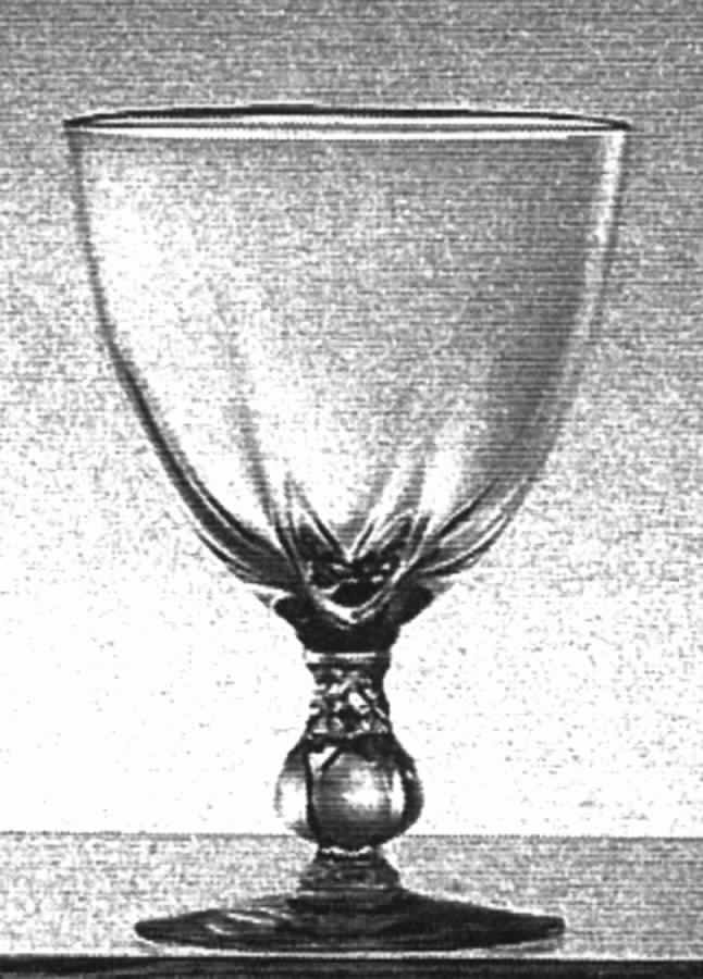 Canterbury (Blown Knob Stem) Water Goblet by Duncan & Miller-1