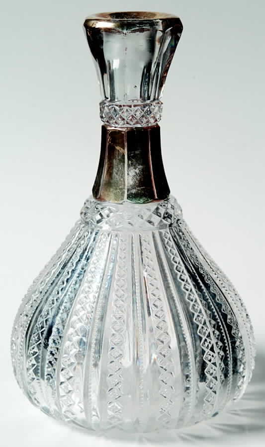 Mardi Gras (Gold Trim) Decanter No Stopper by Duncan & Miller-1