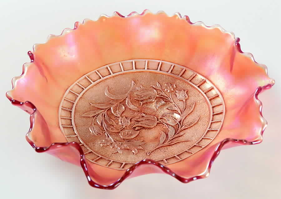 Windflower Marigold 8" Round Crimped Bowl by Dugan-1