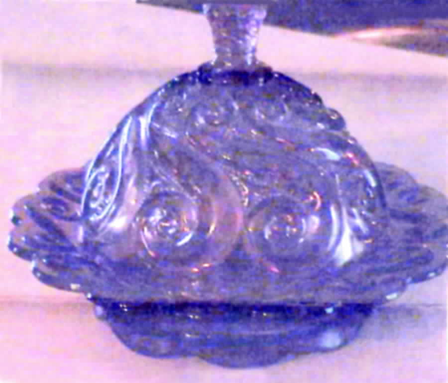 S Repeat Amethyst Round Covered Butter by Dugan-1