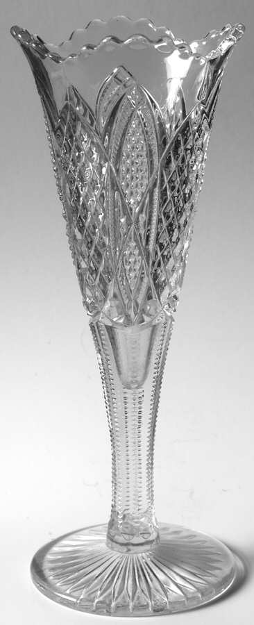 Scalloped Six Point 10" Flower Vase by Duncan & Miller-1