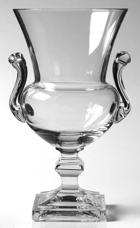 Grecian Square Base 6" High Urn Vase by Duncan & Miller-1