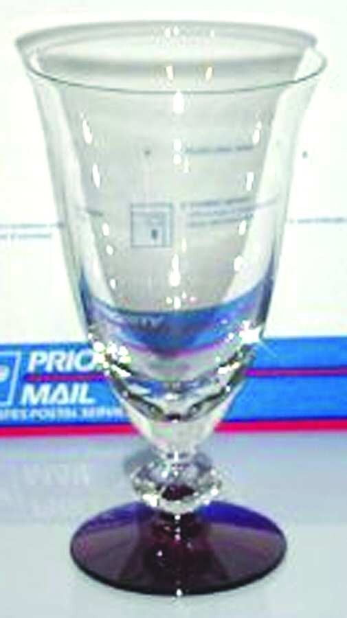 5317 (Clear Bowl, Ruby Foot) Iced Tea by Duncan & Miller-1