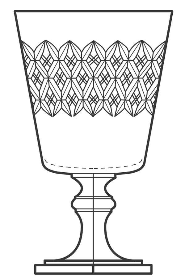 5323-3 Water Goblet by Duncan & Miller-1