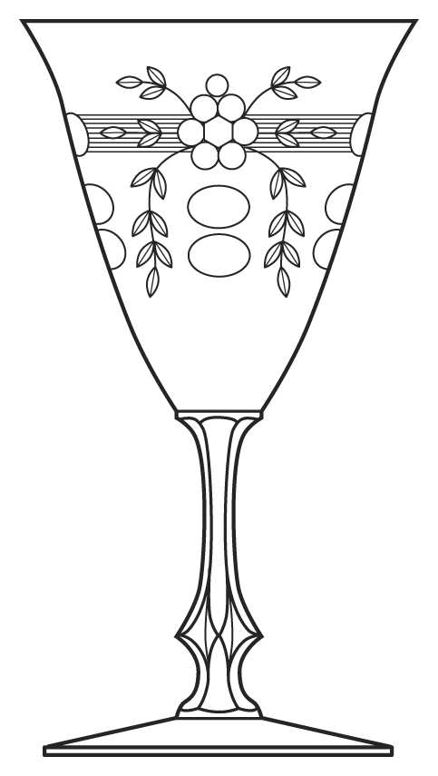 5375-4 Water Goblet by Duncan & Miller-1