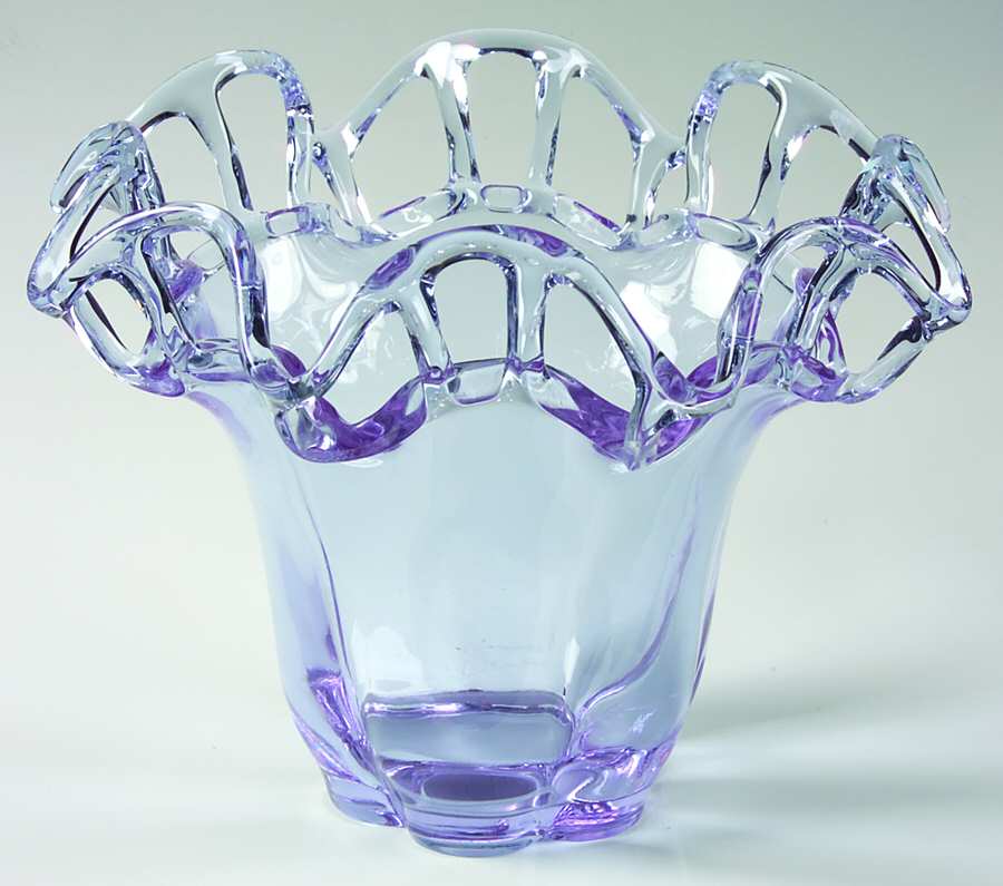 Murano Twilight 7" Crimped Vase by Duncan & Miller-1