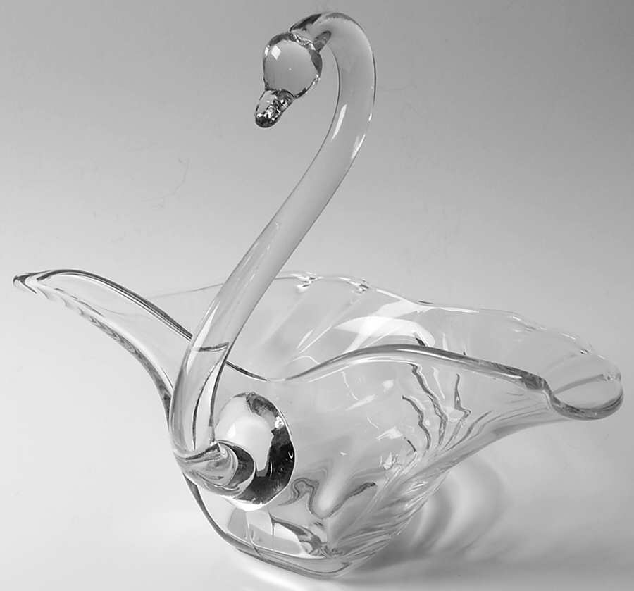 Animals & Figurines 9" Sylvan Swan Bowl by Duncan & Miller-1