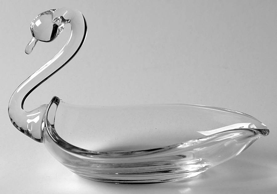 Animals & Figurines 3" Open Swan by Duncan & Miller-1
