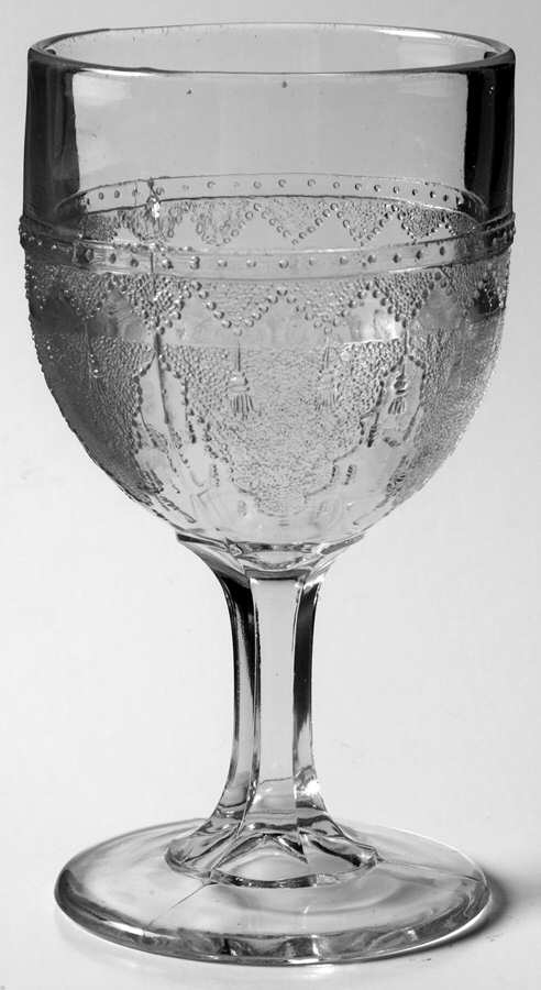 Drapery Water Goblet by Doyle Glass-1