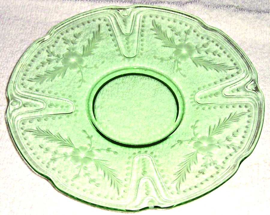 21-3-Green Mayonnaise Underplate Only by Duncan & Miller-1