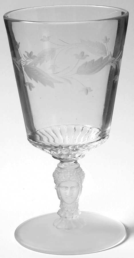 Three Faces 1 Water Goblet by Duncan & Miller-1