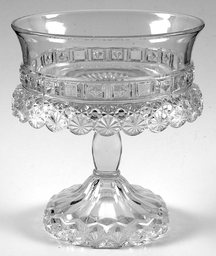 Starred Block Round Compote (Height X Width) by Dalzell, Gilmore, Leigh-1