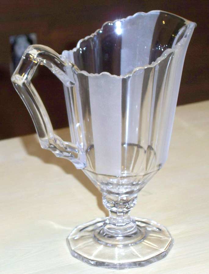 Frosted Ribbon Creamer by Duncan & Miller-1