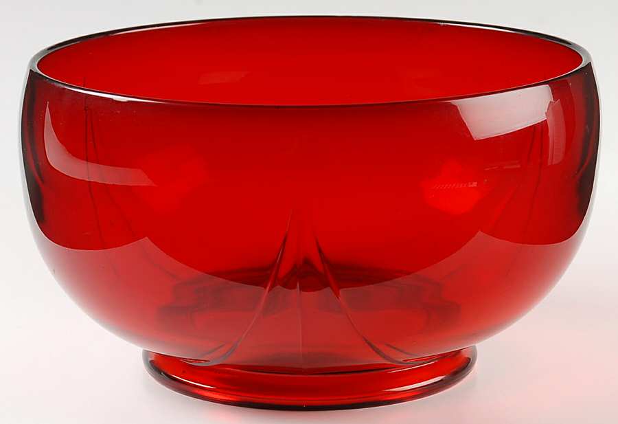 901 Ruby Punch Bowl by Duncan & Miller-1
