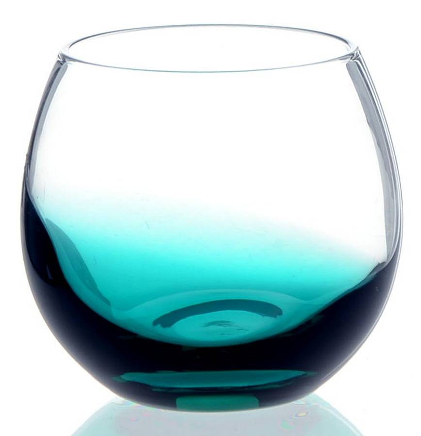 Glasscapes Teal Cordial Glass by Dansk-1