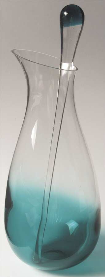 Glasscapes Teal Carafe W/Stirrer by Dansk-1