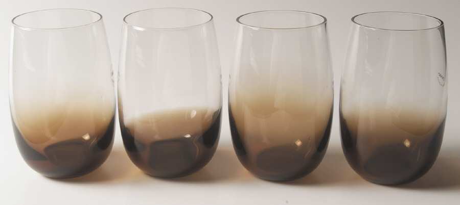 Glasscapes Amber 14 Oz Flat Tumbler - Set of 4 by Dansk-1