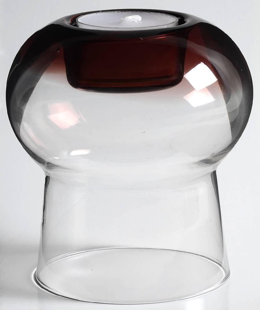 Glasscapes Amethyst 4" Candle Votive by Dansk-1