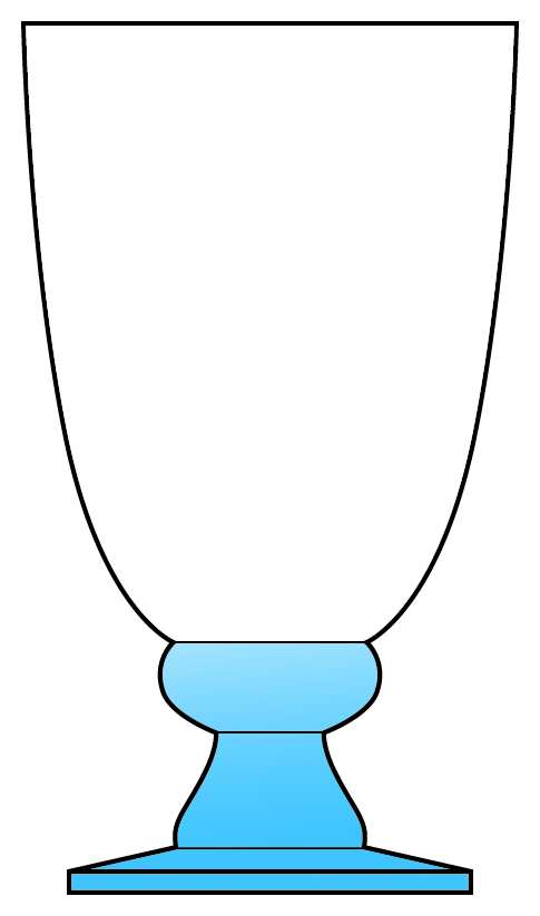 Madras Blue Iced Tea Goblet by Dansk-1