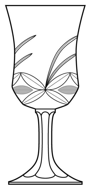 Madame Water Goblet by Da Vinci-1
