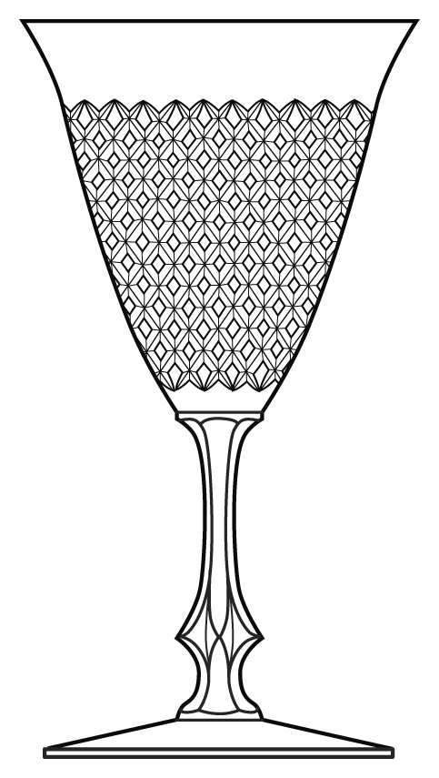 5375-5 Water Goblet by Duncan & Miller-1