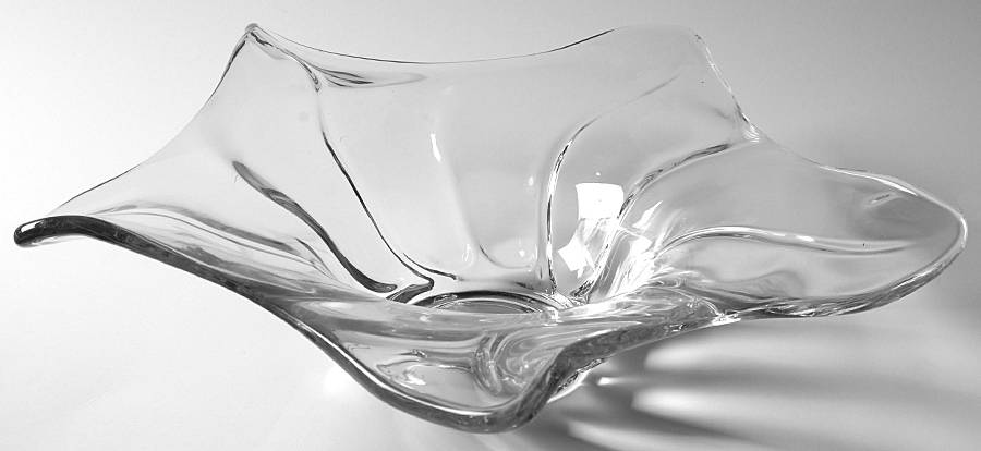 American Way Clear 13" Flared Bowl by Duncan & Miller-1