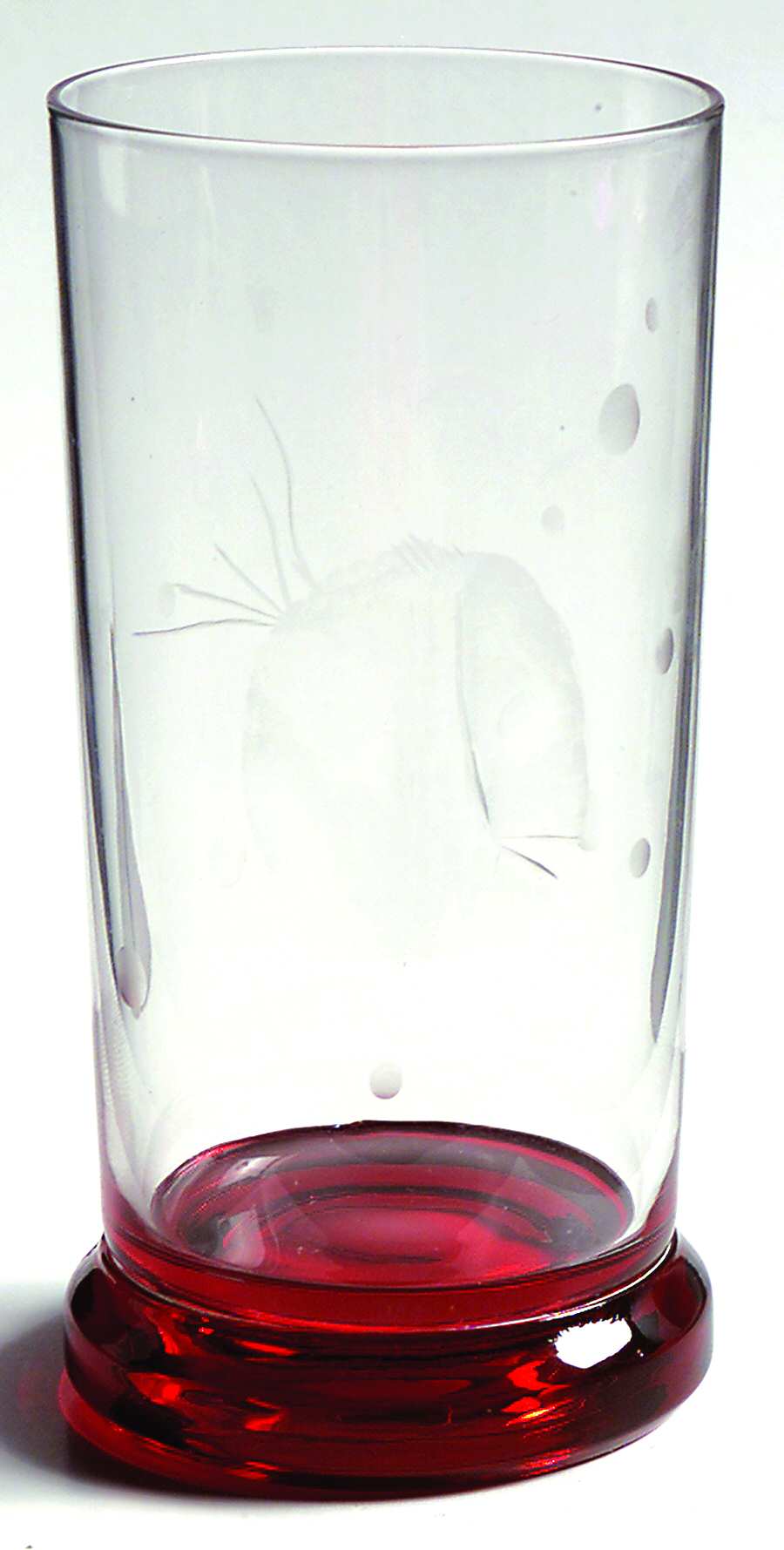 Fish Red Flat Tumbler by Duncan & Miller-1