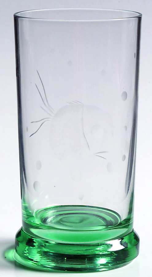 Fish Green Flat Tumbler by Duncan & Miller-1