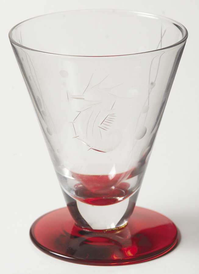 Fish 4 Oz Footed Tumbler by Duncan & Miller-1