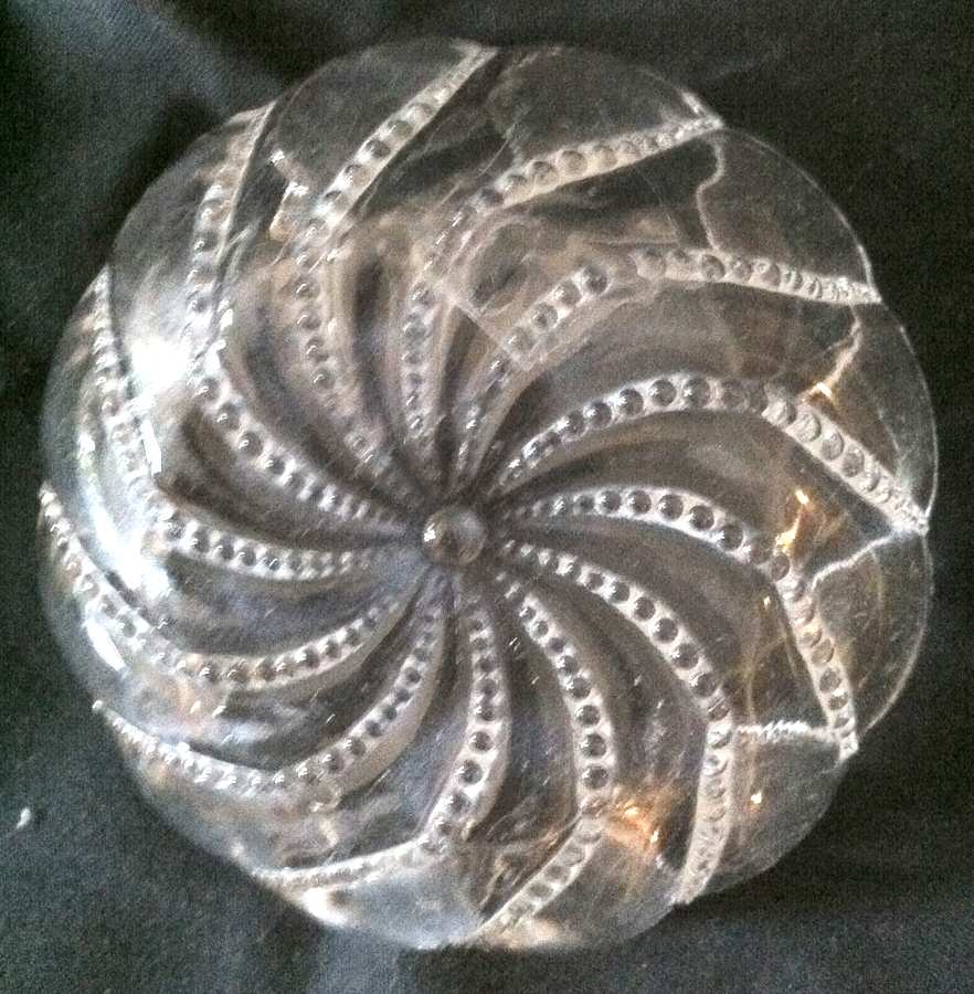 Beaded Swirl Clear Small Fruit Dessert Bowl by Duncan & Miller-1