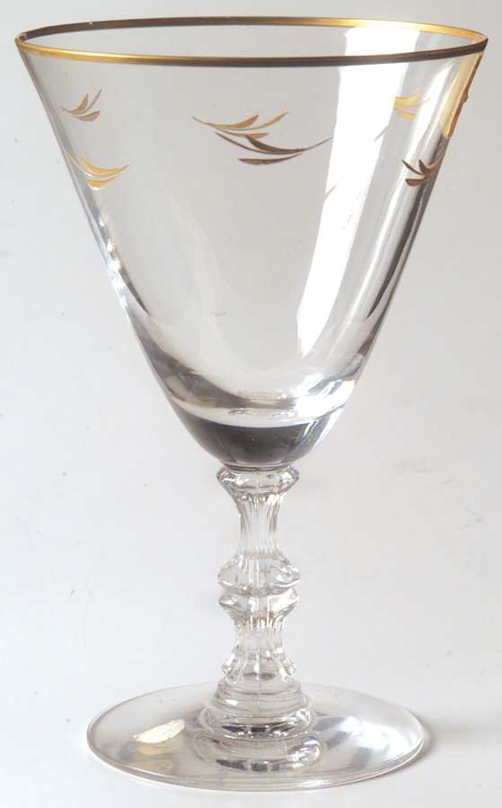 Gold Lahme Water Goblet by Duncan & Miller-1