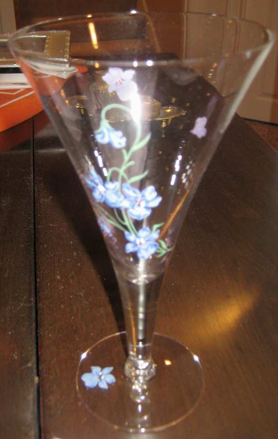 Violet Water Goblet by Dorothy Thorpe-1
