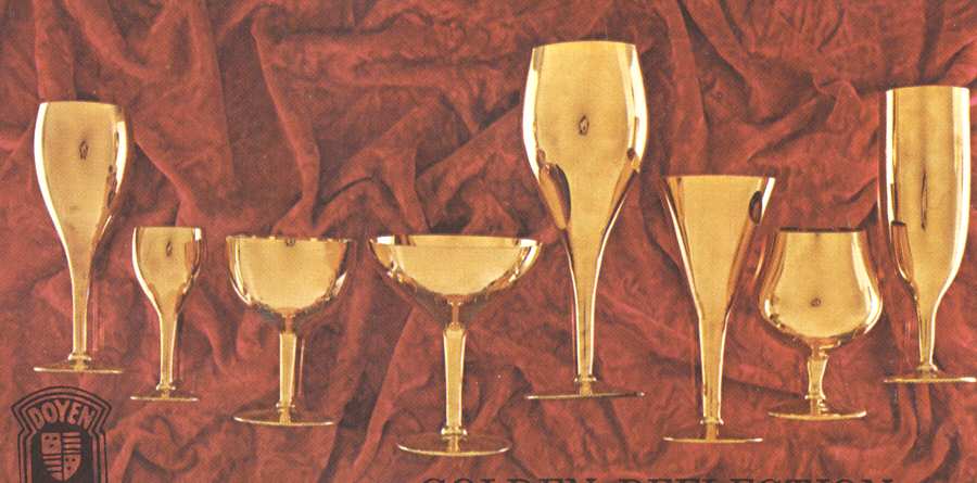 Golden Refelection Water Goblet by Doyen-1