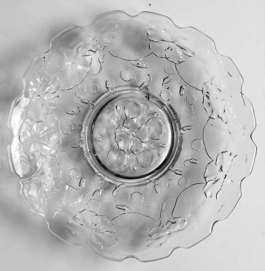 Morning Glory Clear Saucer Only by Dugan-1