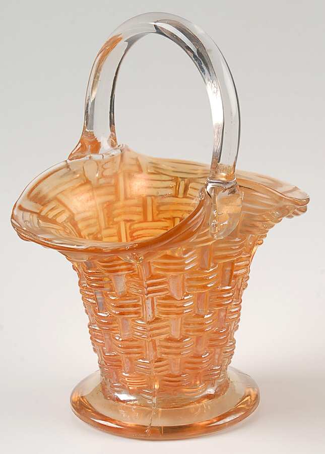 Big Basketweave Marigold 7" Basket by Dugan-1