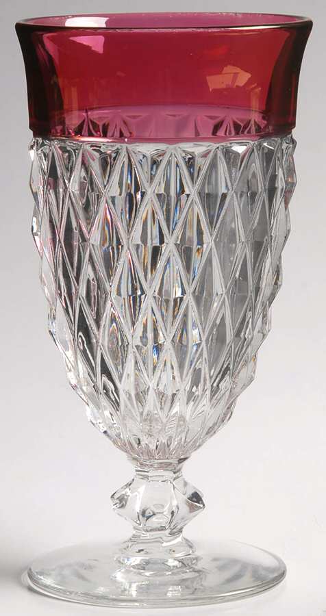 Diamond Ruby Flash (Clear Foot) Iced Tea by Duncan & Miller-1
