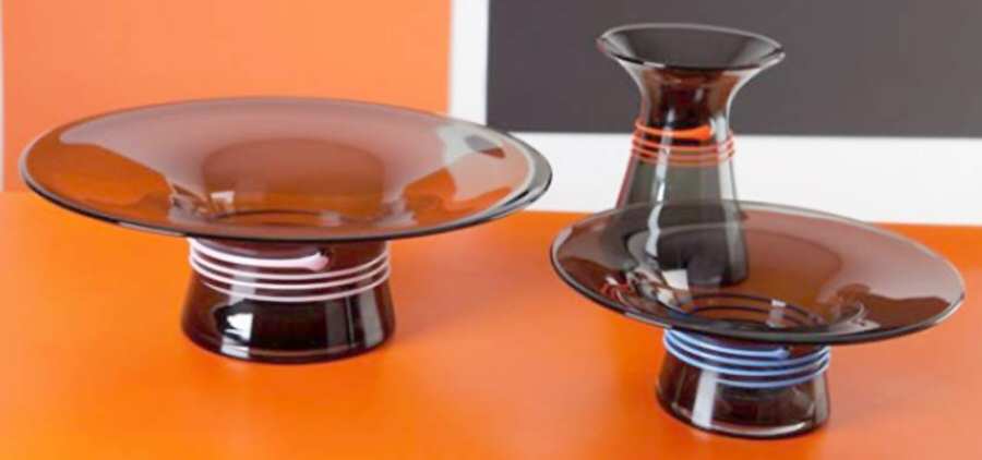 Little Black Dress 14" Round Bowl by Dartington-1