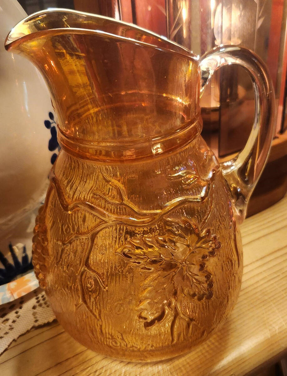 Vintage Marigold Pitcher by Dugan-1